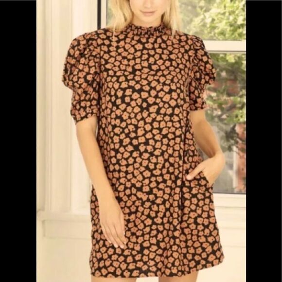 💥Who What wear Floral Print Short Sleeve Dress XS - Picture 1 of 10